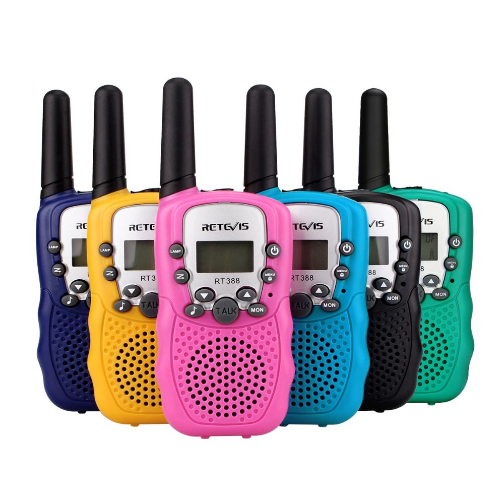 RT388 Colorful Kids Walkie Talkies para niños y niñas