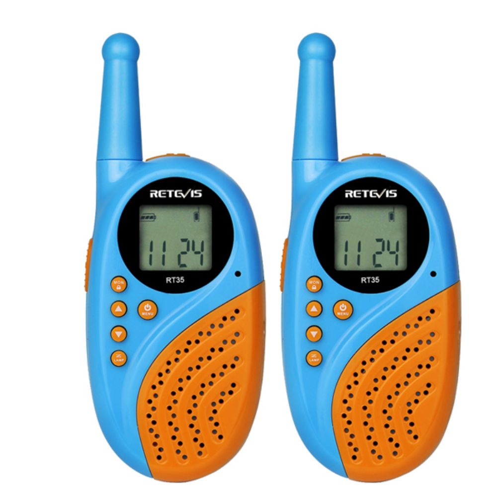 RT35 Walkie Talkies recargables para niños Radio familiar