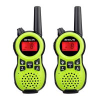 Radio de juguete walkie talkie para niños RB638 en verde