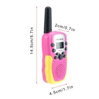 Tamaño walkie talkie rosa Retevis RA618