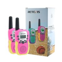 Walkie talkies de juguete en rosa Retevis RA618