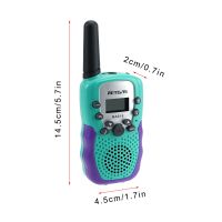 Tamaño walkie talkie azul Retevis RA618