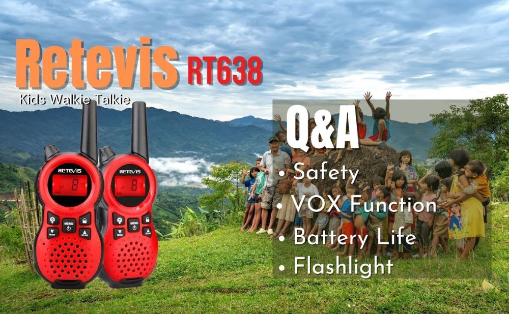 Preguntas y respuestas sobre los mini walkie talkies Retevis RT638 para niños