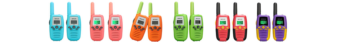 RT637 walkie-talkie de exploración y aventura multicolor para niños